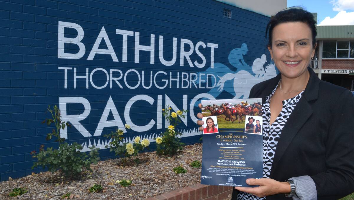 HUGE EVENT: Bathurst Thoroughbred Racing general manager Michelle Tarpenning is excited as Bathurst’s richest race day draws near. Photo: BRIAN WOOD	022315michelle