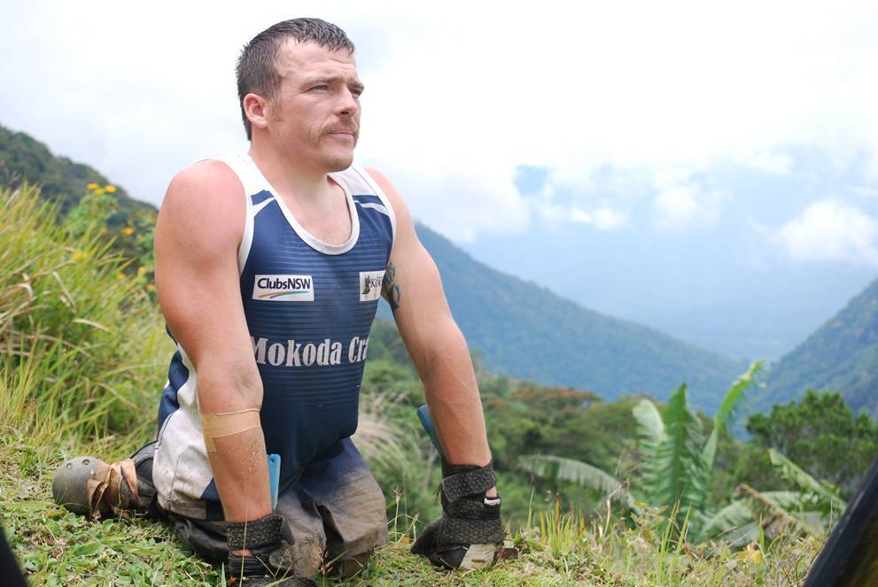 RETURNING: Carcoar native Kurt Fearnley contested the Boston Marathon yesterday and will now head to Port Moresby. He will make his return to the Kokoda Track which he crawled in 2009. 111809kurt