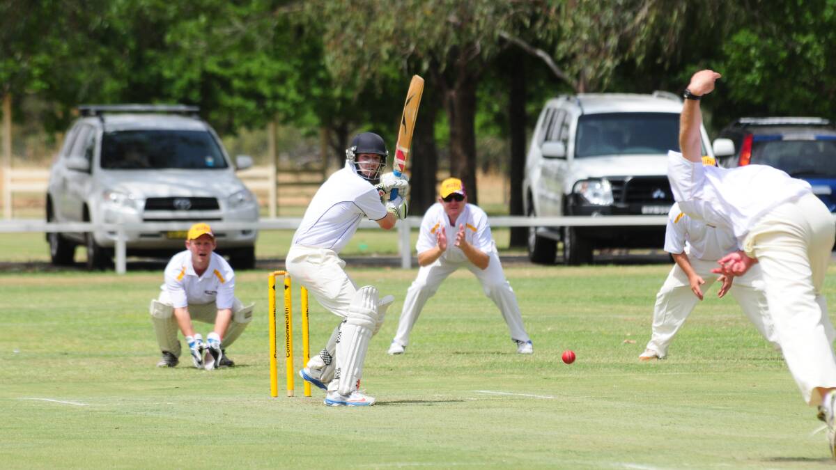 ON TOP: James O’Brien and his Dubbo team-mates are in the box seat to host the Western Zone Premier League final after an understrength squad won a low-scoring contest against Cowra on Sunday. 111915obes