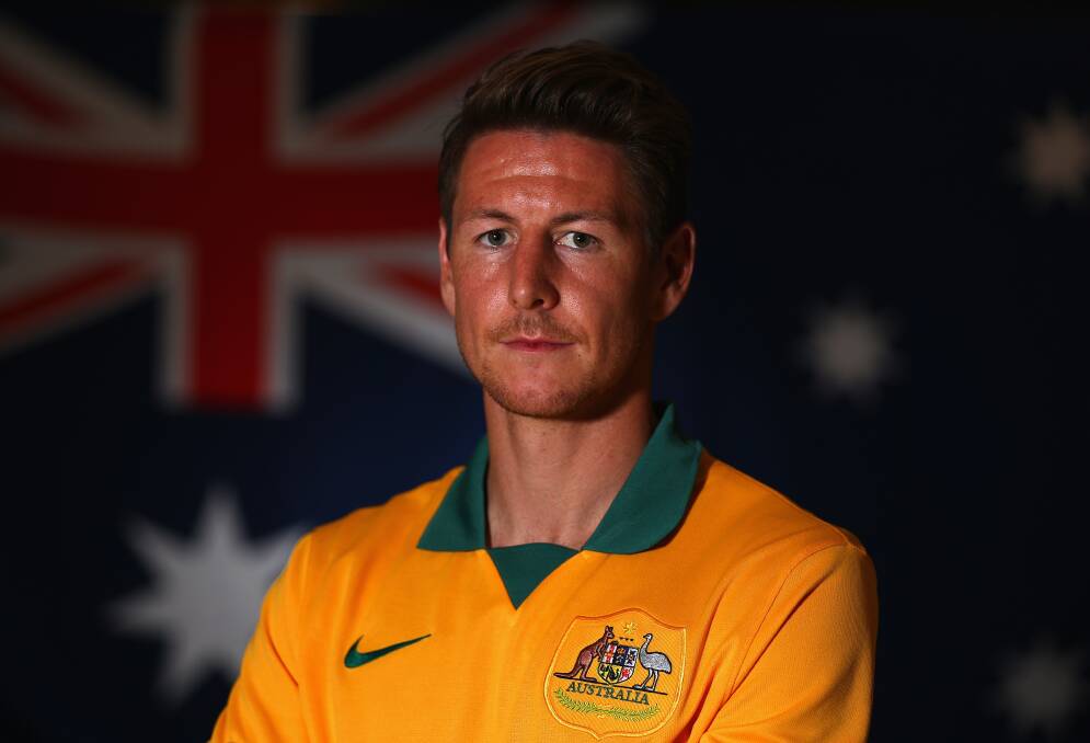 IN CONTENTION: Former Bathurst ’75-Western soccer talent Nathan Burns is a chance to be in the Socceroos’ starting line up for tomorrow morning’s friendly against world champions Germany. Photo: GETTY IMAGES 010515burns