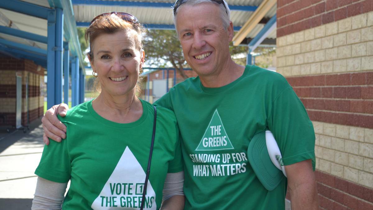 Greens supporters in the Canning electorate.