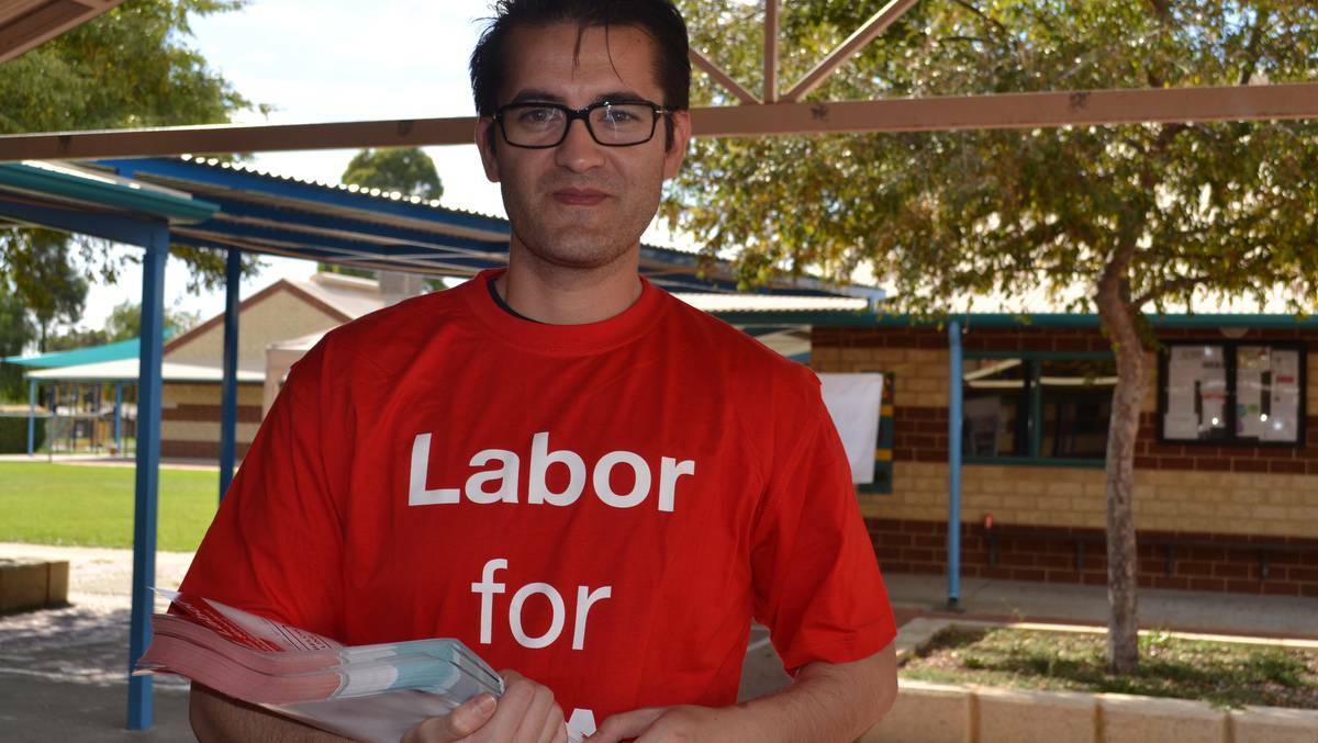 A Labor supporter in the Canning electorate.