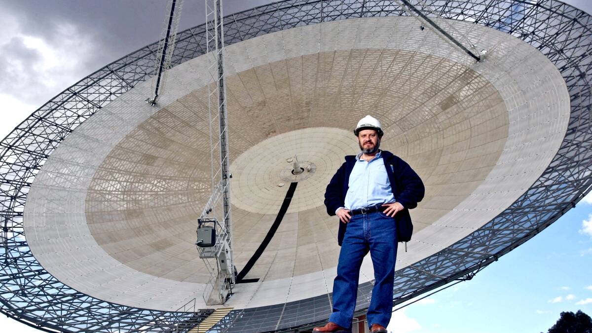 PART OF THE SEARCH: Operations scientist at the Parkes radio telescope John Sarkission.
