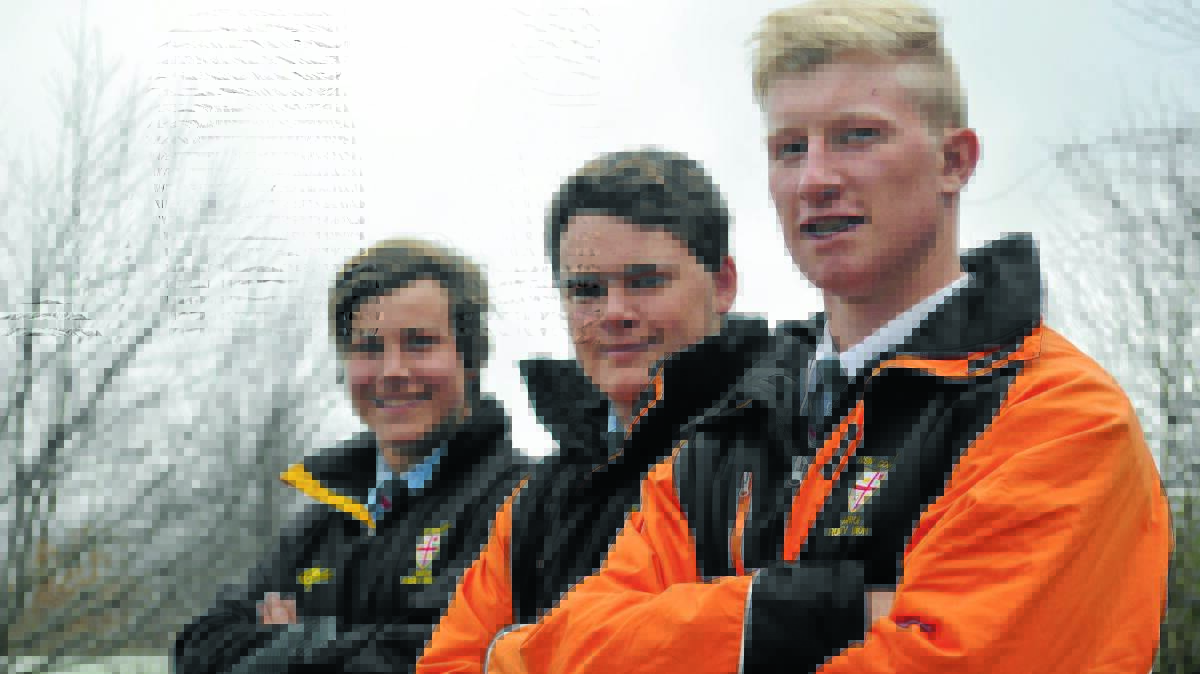 COUNTRY BOYS: Orange City trio Beau Westcott, Nick Fisher and Lachlan Stewart have all starred for NSW Country junior teams this year. Photo: MATT FINDLAY 