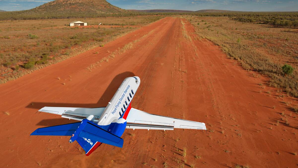 NEW JET: An artist's impression of the new jet purchased by the Royal Flying Doctor Service.