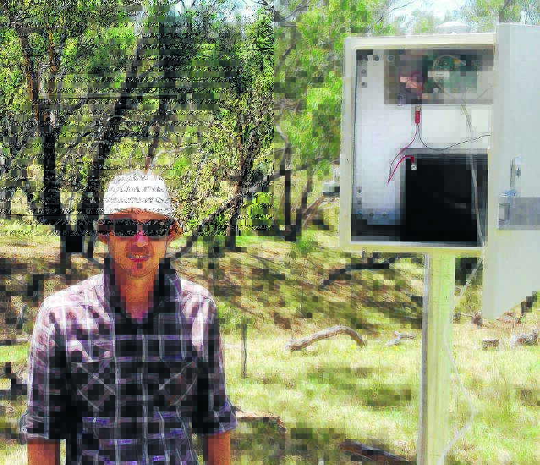 KANGAROO SCIENCE: The Kangaroo Project’s lead scientist Dr Daniel Ramp installing the data loggers at Mount Panorama.