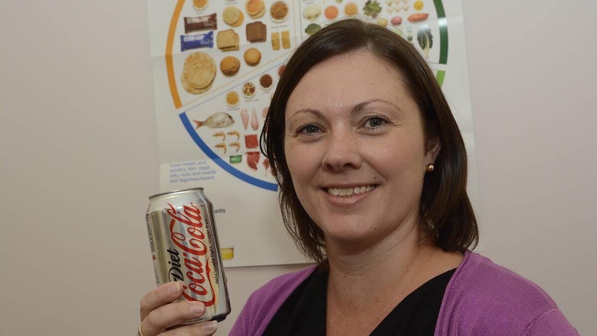 SWEET SACRIFICE: Dietician Catherine Forbes said diet soft drinks are not a healthy alternative. 040914pkathy