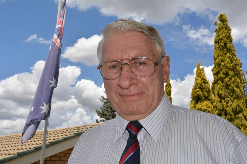 PROUD AUSTRALIAN: Denis Chamberlain has been awarded the Medal of the Order of Australia (general division) in the Australia Day honours. Photo: ZENIO LAPKA 012115zchamberain2