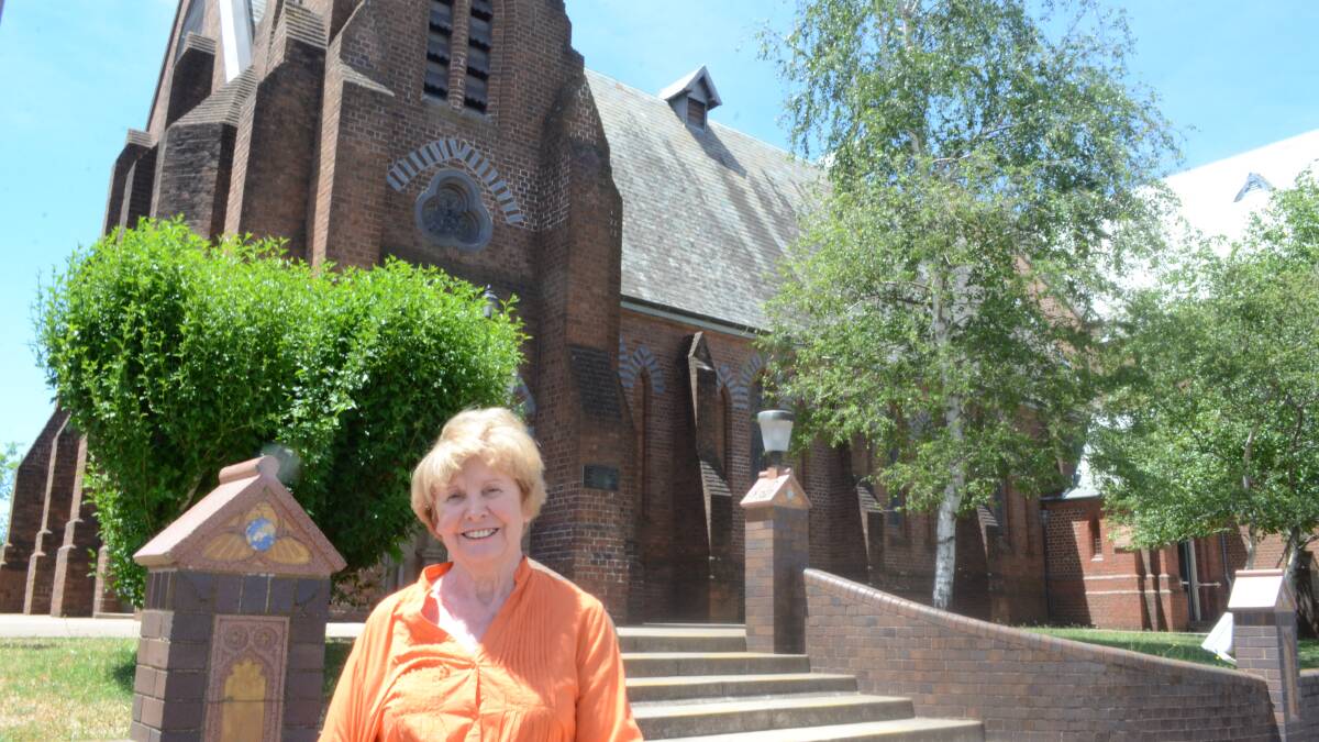 HAPPY ANNIVERSARY: St Joseph’s Catholic Church in Orange has celebrated it’s 150th anniversary. The church has been the site of several key events for parishioner Marlene Farrell.   1122tmStJoFarrell1