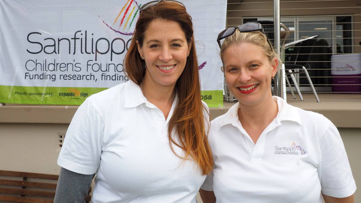 THANK YOU: Megan Donnell and Ingrid Maack at Sanfilippo Children’s Foundation charity golf day, which was held in Bathurst on Sunday. Photo: ZENIO LAPKA 051814zsanfilippo