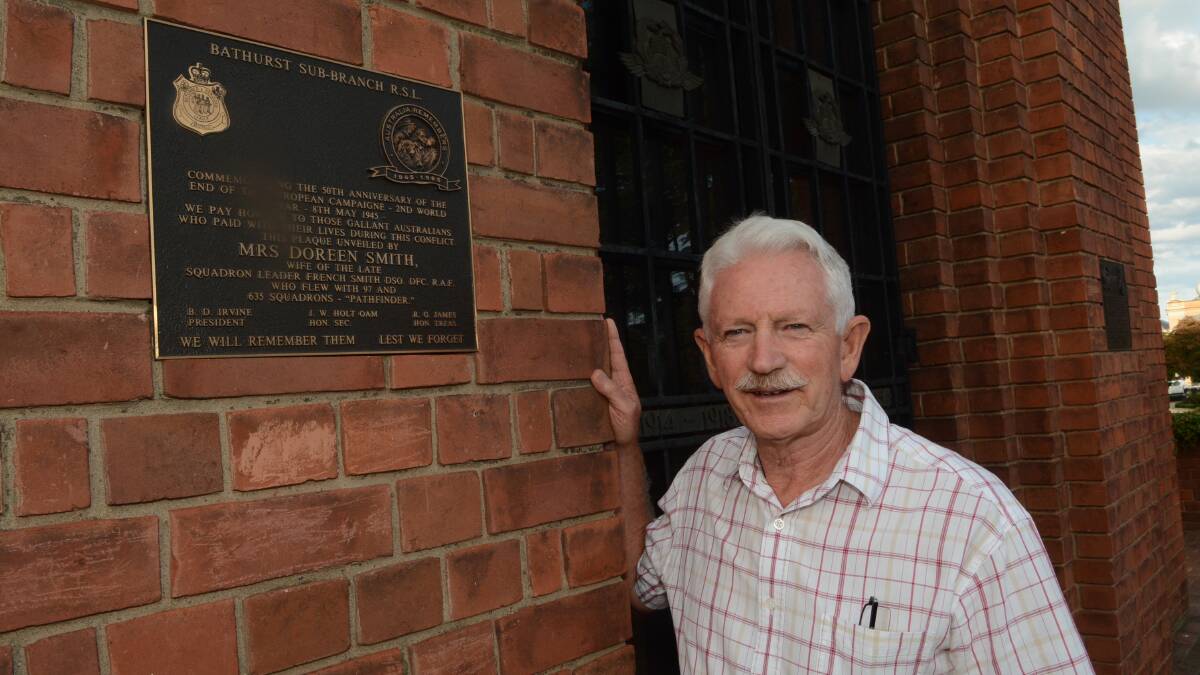 TRIBUTE: Tim Sargeant is pleased Bathurst service-men are being honoured with plaques on the carillon, but wants more. Photo: PHILL MURRAY 041615ptim