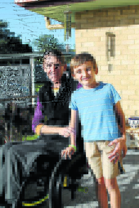 Dunedoo woman Hayley Fagerstrom, pictured with son Riley, said that initiatives like the Big Day Off are valuable for generating awareness of the challenges of living with spinal cord injuries in rural Australia.