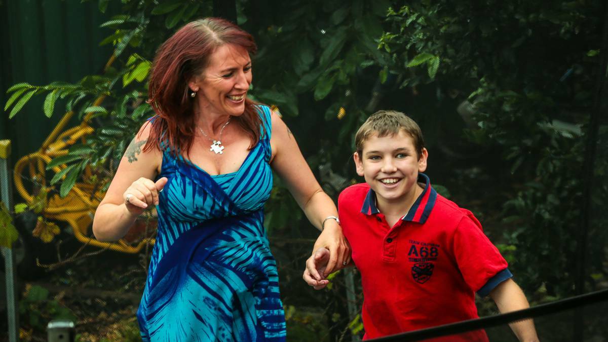 Koonawarra mother Sonia Facey has sent a video essay of her autistic son, Nathan, to local and state politicians as part of a personal campaign to keep Dapto Respite Centre open. Photo: Adam McLean - The Illawarra Mercury.