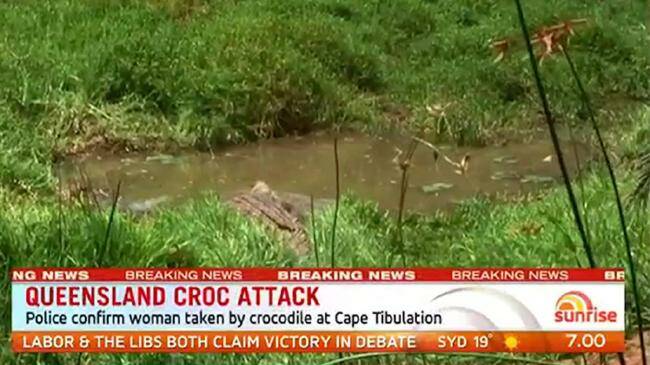 CROC ATTACK: Breakfast TV news reported on the crocodile attack this morning. It has since been revealed the victim was a Lithgow resident.