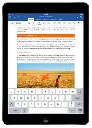 No. 3: Microsoft finally introduces Office for iPad to the world.