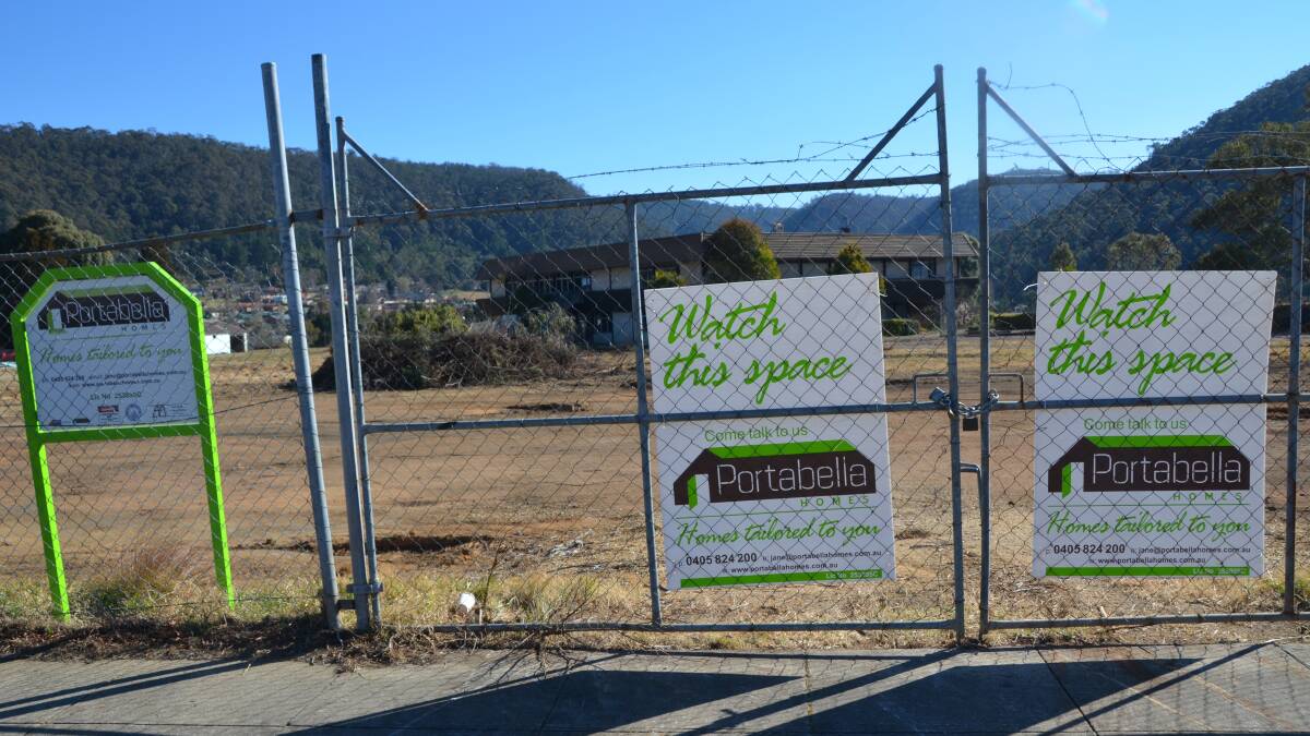 Signage for 'Portabella Homes' has appeared at the site of the old Lithgow RSL
