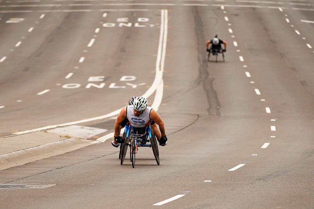 NEW APPROACH: Kurt Fearnley made a change to his usual preparation for the New York Marathon this year by heading over almost a fortnight before Sunday’s race. 102814kurt