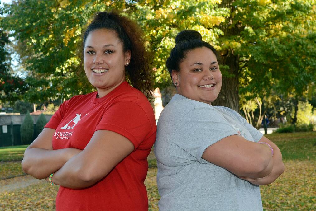 BACK HOME: Haylee and Hannah Lepaio will get a few months to relax after the end of the 2013-14 basketball season with Newberry College. Photo: PHILL MURRAY 051414plepaio