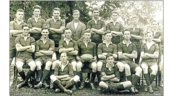 GOOD SPORTS: All Saints’ College First XV in 1924.