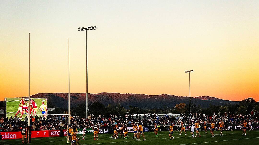 SO LONG, AND FAREWELL: The sun sets on the last ever City-Country origin fixture. Photo: @ashgavenlock on Instagram.