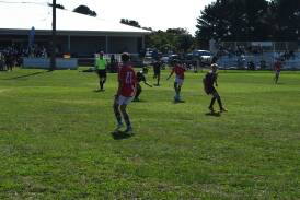 The u14 STFA boys (Maroon) in their Merino Cup final. Pictures by Burney Wong 
