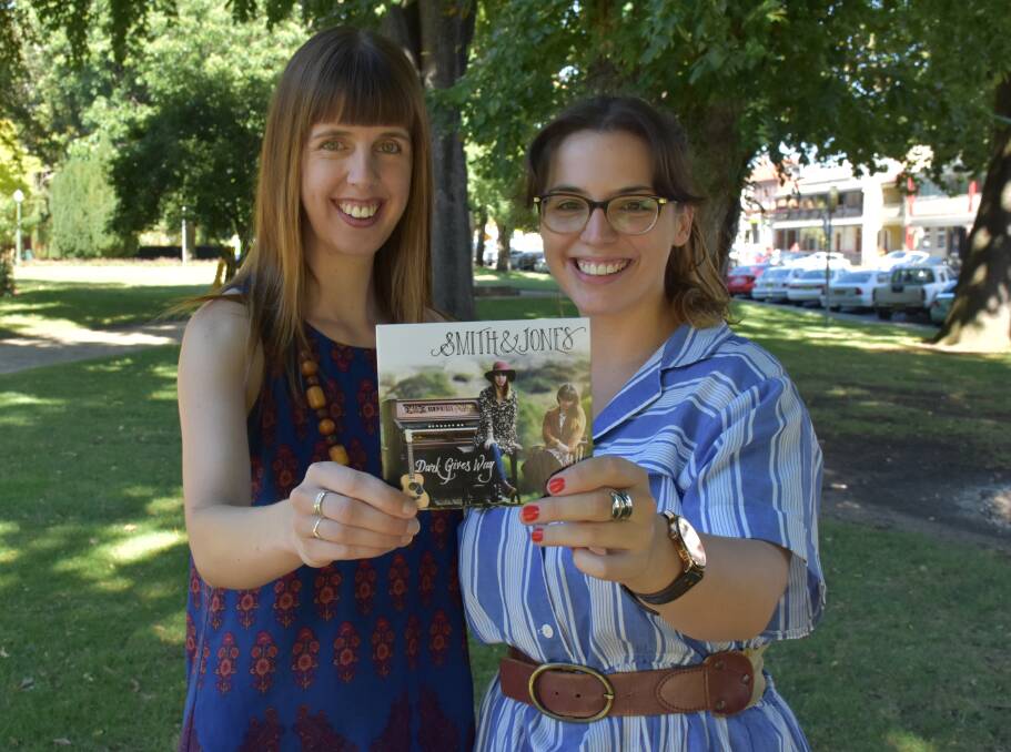 ALBUM LAUNCH: Abby Smith and Sophie Jones, from Smith and Jones, have invited the Bathurst community to the launch of their debut album Dark Gives Way. Photo: NADINE MORTON 022617nmalbum2