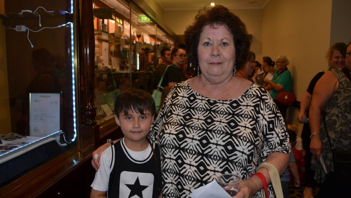 SPECIAL TIME: Carol Muldoon and her grandson Takoda Wipaki, 7, were among those who attended the show. 012017nmshow3