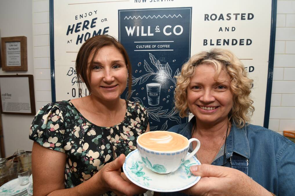 BEST BEANS: Bake, Table & Tea owner Mel Kelly and barista Susan Stewart with the city's best coffee. Photo: CHRIS SEABROOK 010818coffee1