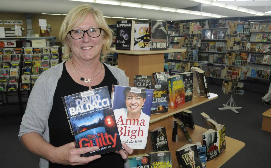 WELL READ: Bathurst City Library manager Patou Clerc said fiction was by far the most popular genre for book borrowers in 2016, but other readers preferred political non-fiction reads. Photo: CHRIS SEABROOK 010917cbooks1