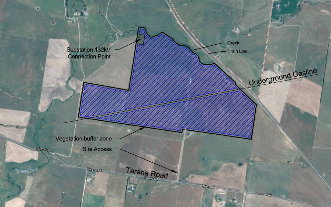 SUN'S POWER: Proposed site layout of the Brewongle Solar Farm. Image: PHOTON ENERGY 090417solar1

