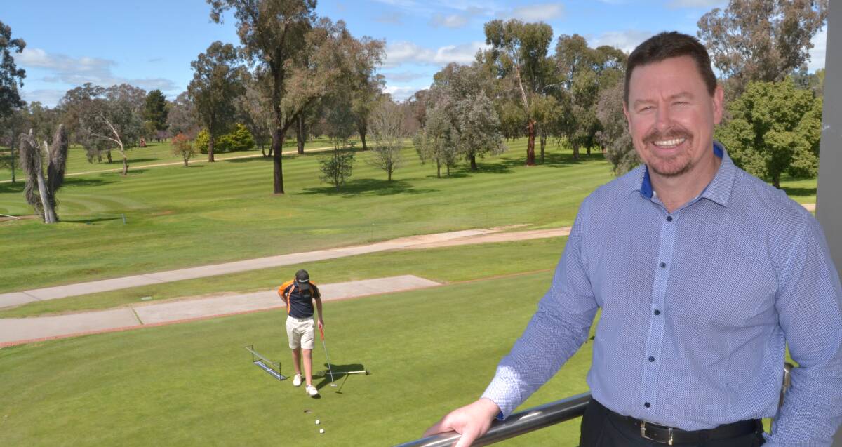 COUNTING THE COST: Bathurst Golf Club secretary manager Brad Constable says ongoing wet weather has had an impact on the club. Photo: NADINE MORTON 092316nmgolf