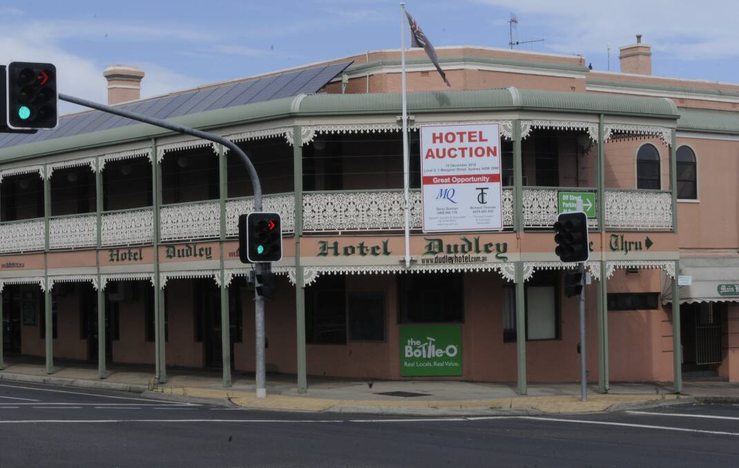 UP FOR SALE: The iconic Dudley Hotel may have been passed in at auction earlier this month, but the property remains up for sale. Photo: CHRIS SEABROOK 122816cdudley