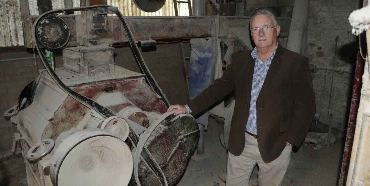 WORTH SAVING: Tremain’s Mill owner Steve Birrell is looking forward to soon having an onsite museum that will showcase the milling history of Bathurst and Australia. Photo: CHRIS SEABROOK 081915cmill1