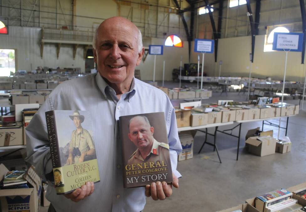 VARIETY PLUS: Lifeline Central West executive directory Alex Ferguson said the weekend's book fair will raise much-needed funds to help those in a crisis. Photo: CHRIS SEABROOK 101817cbooks1a