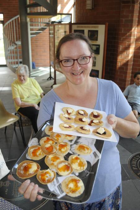 TRADITION: All Saints' Cathedral's Shrove Tuesday co-ordinator Tania Harvey with some tasty delights. Photo: CHRIS SEABROOK 022817cshrove