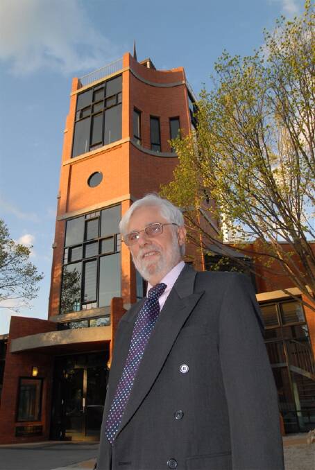 PRIDE: Architect Henry Bialowas has been honoured by his peers for his design of Bathurst’s Cathedral Bell Tower. Photo: ZENIO LAPKA 092010zhenry