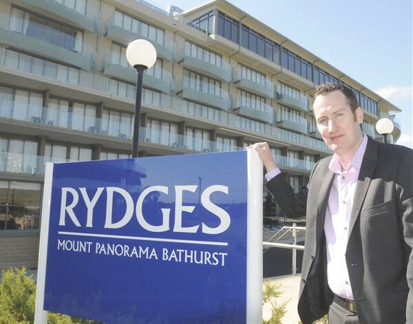 OPPORTUNITY: Rydges Mount Panorama Bathurst general manager Andrew McKenna is looking forward to overseeing the growth of the four-star hotel, which officially changed hands on Monday. Photo: CHRIS SEABROOK 021512crydges2