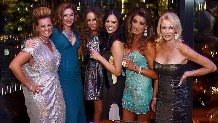 Sexy six-pack: (From left) Chyka Keebaugh, Andrea Moss, Jackie Gillies, Lydia Schiavello, Gina Liano and Janet Roach.