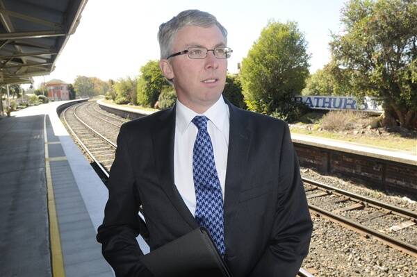 ALL ABOARD: Chamber president Angus Edwards.