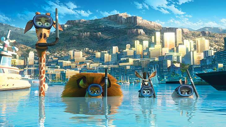 Dive in ... <em>Madagascar 3</em> follows the animals as they travel to Monte Carlo.