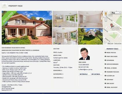 The online advertisement for the Lin family home.