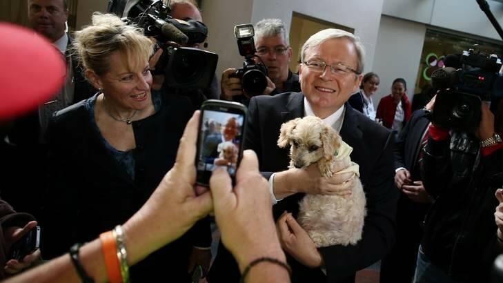 Prime Minister Kevin Rudd on the campaign trail with candidate for Perth Alannah MacTiernan. Photo: Andrew Meares