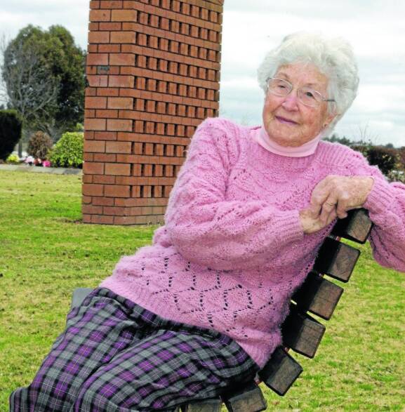 DELIGHTED: Long-time resident Betty Thompson has welcomed news that work could start soon on Bathurst's new crematorium, although that is dependent on council agreeing to allow the project to be staged. Photo: BRIAN WOOD 062011thompson1