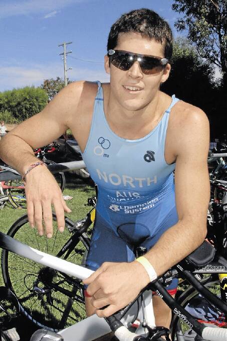 PROMISING RETURN: In his first race in over 12 months, Bathurst's Nick North placed 20th overall at the Penrith Valley Nepean Triathlon. Photo: ZENIO LAPKA 030109znorth