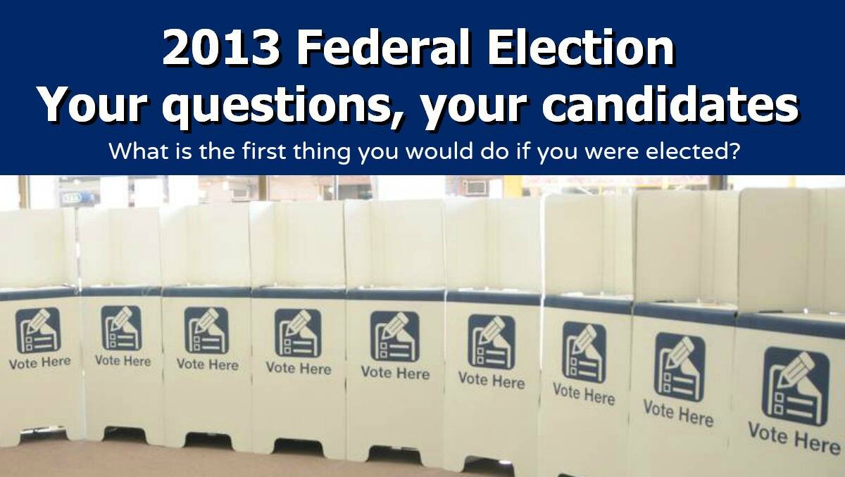 What will be the first thing you do if you are elected? 