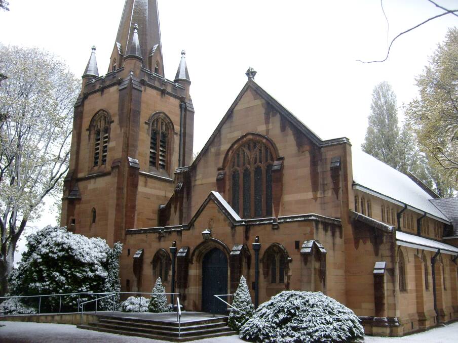 SNOW: Snow around Lithgow - Hoskins Church Lithgow. Photo: Shannon Lyons