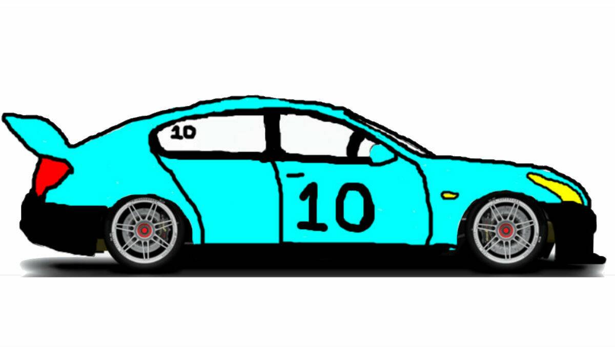 CHLOE BOARD: My livery is not the most creative but it sure will stand out when it is roaring around "Hells Corner".
