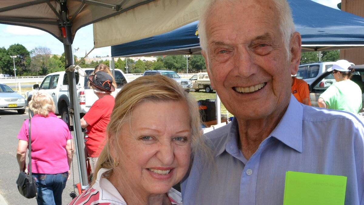 SAD FAREWELL: The Bathurst community will farewell Karl Matiszik today at a  funeral service at St Stephen’s Presbyterian Church. Mr Matiszik is pictured with his wife Eva, taken by Western Advocate photographer Phill Murray at the showground markets on December 22 last year. 	122212pmarkets1