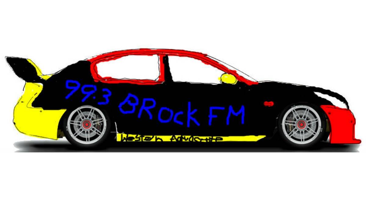 MICHAELA LANEYRIE: I like black, red and yellow for the best local radio station! The red covers Holden too. Blue writing because blue is a Bathurst colour for a lot of sporting teams and my kids school and too cover Ford too.