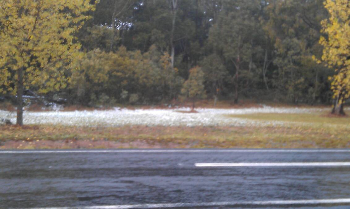 SNOW: Black Springs near Oberon received a dusting of snow overnight on June 24. Photo: Terry Garner
